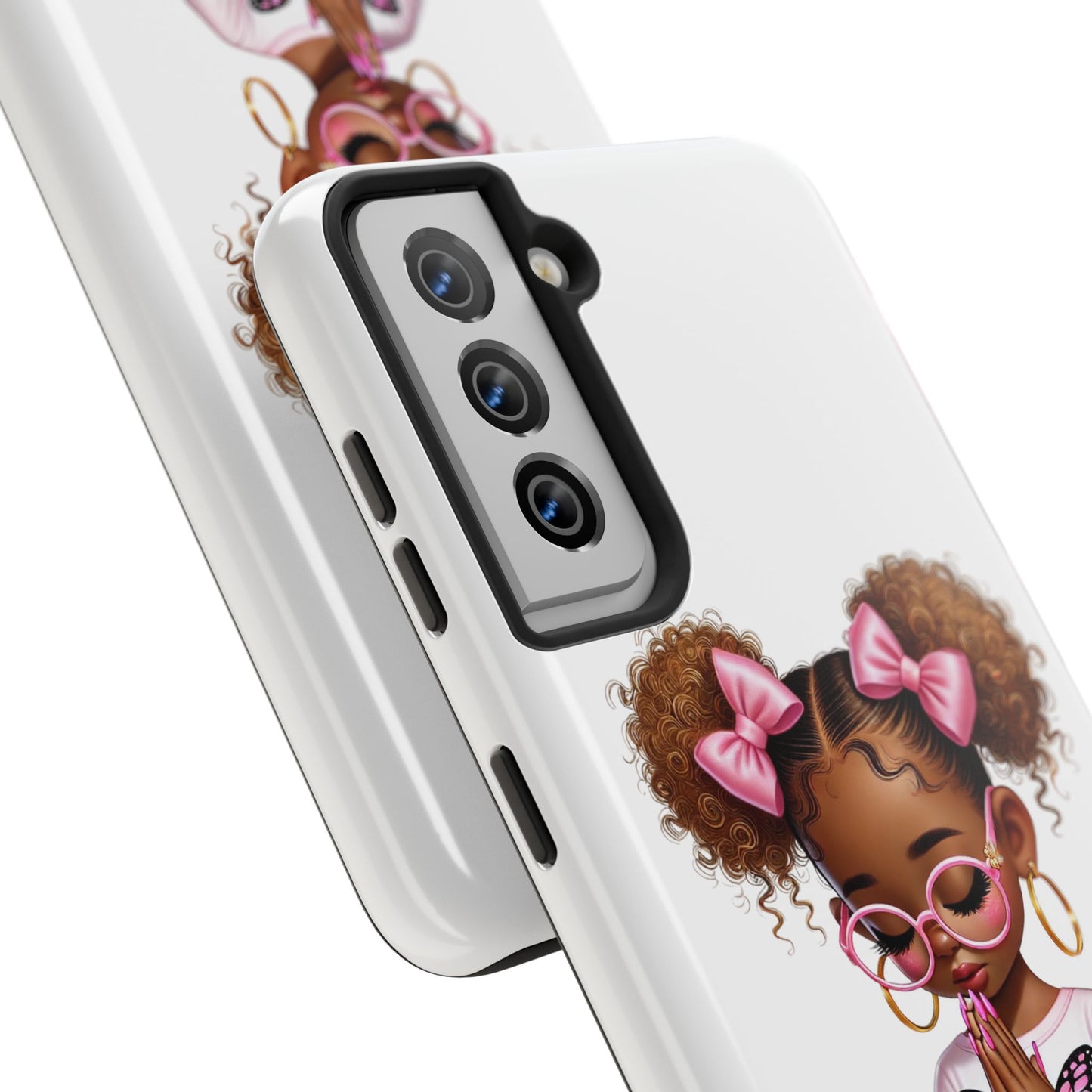 Cute Inspirational Phone Case, Tough Phone Cases, Personalized Gift, Butterfly Design, Kids & Teens, Empowerment Gifts