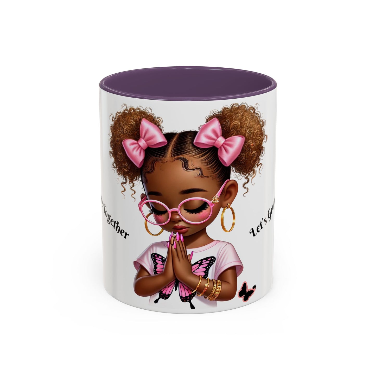 Empowering Accent Coffee Mug, Black Handle Mug, Inspirational Gift for Moms, Motivational Mug for Her, Birthday & Friendship Gift