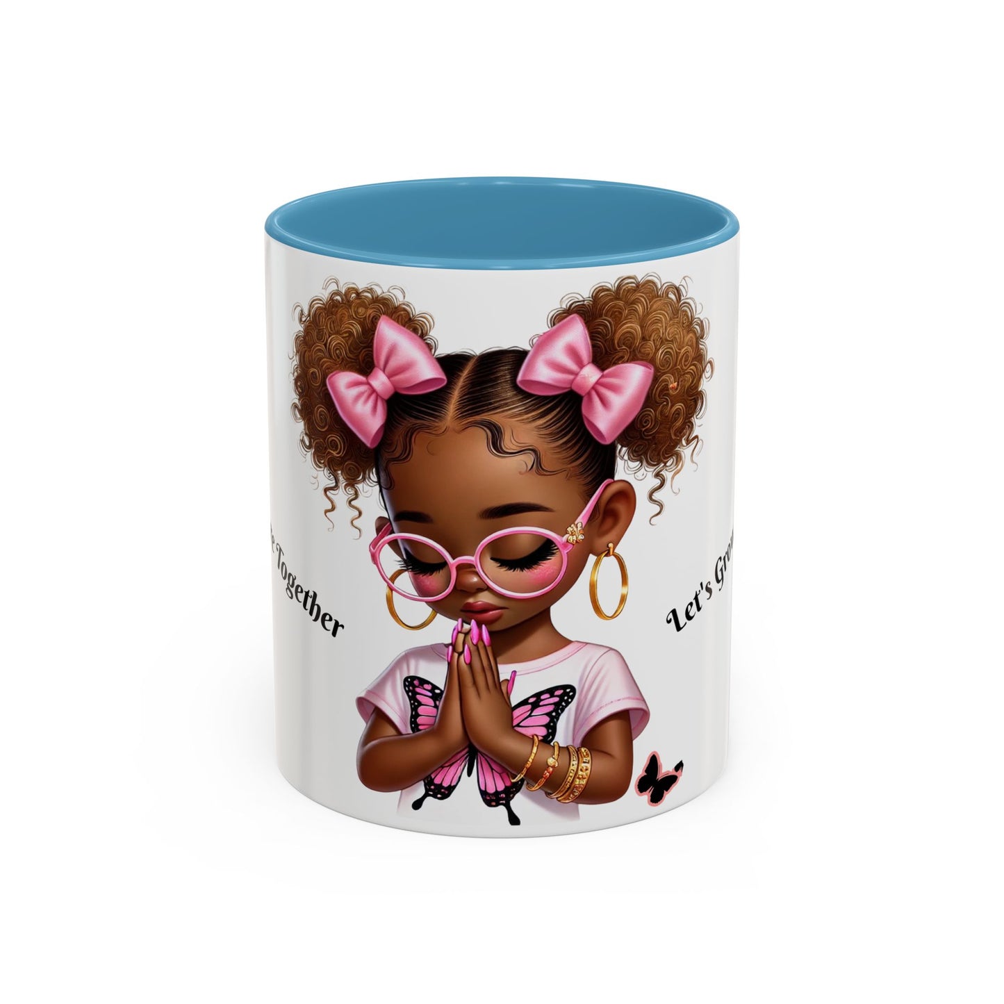 Empowering Accent Coffee Mug, Black Handle Mug, Inspirational Gift for Moms, Motivational Mug for Her, Birthday & Friendship Gift
