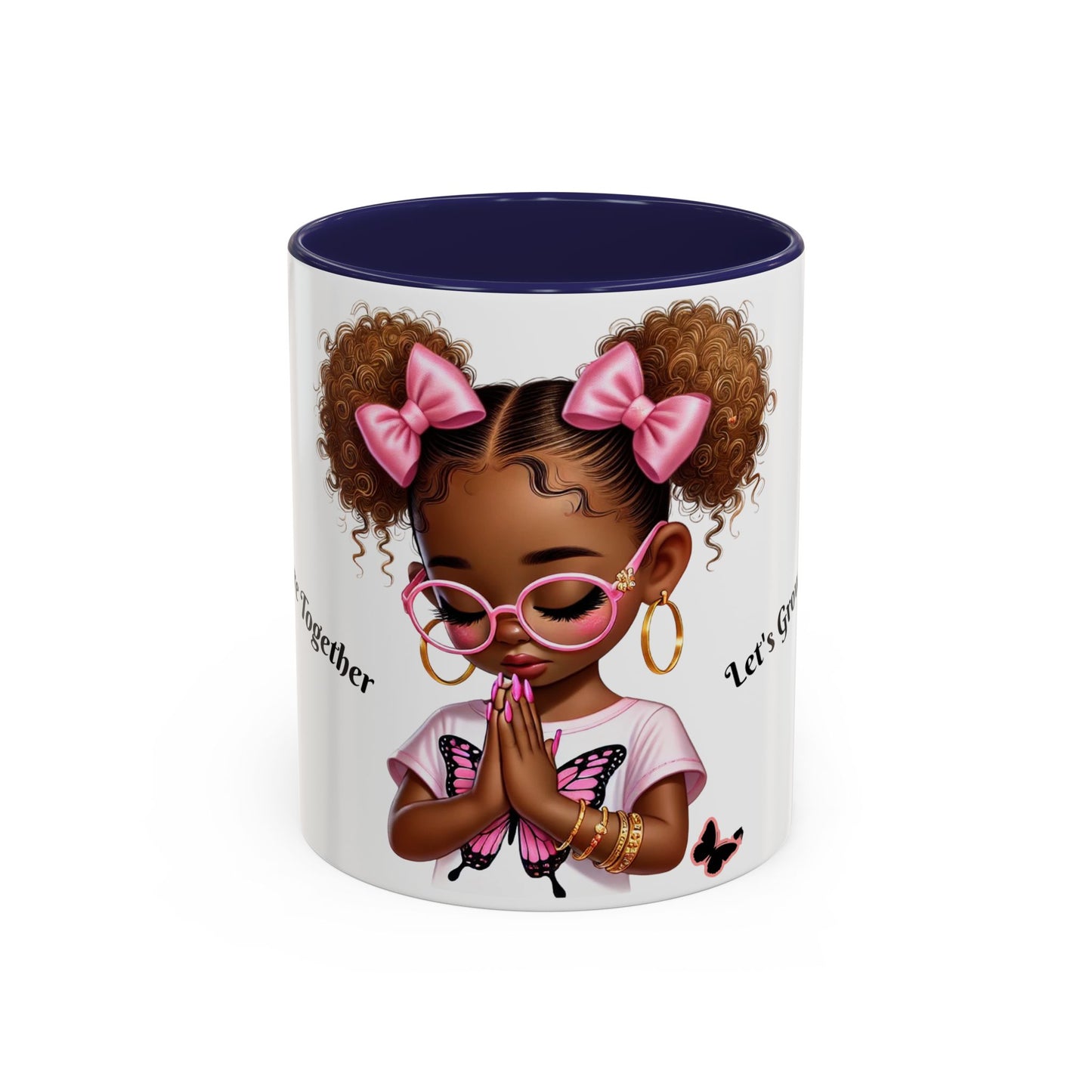 Empowering Accent Coffee Mug, Black Handle Mug, Inspirational Gift for Moms, Motivational Mug for Her, Birthday & Friendship Gift
