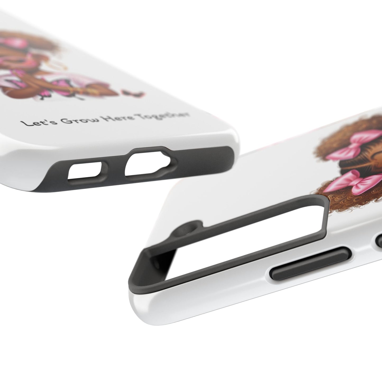 Cute Inspirational Phone Case, Tough Phone Cases, Personalized Gift, Butterfly Design, Kids & Teens, Empowerment Gifts