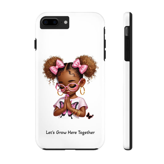 Cute Inspirational Phone Case, Tough Phone Cases, Personalized Gift, Butterfly Design, Kids & Teens, Empowerment Gifts
