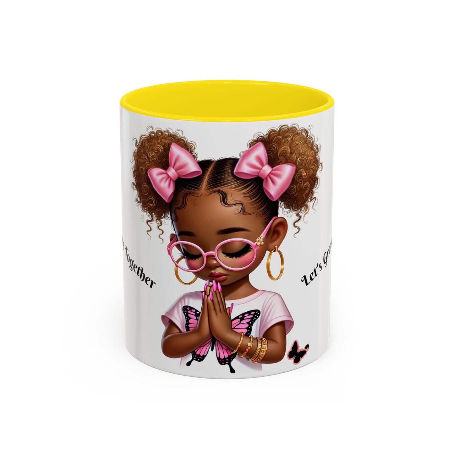 Empowering Accent Coffee Mug, Black Handle Mug, Inspirational Gift for Moms, Motivational Mug for Her, Birthday & Friendship Gift