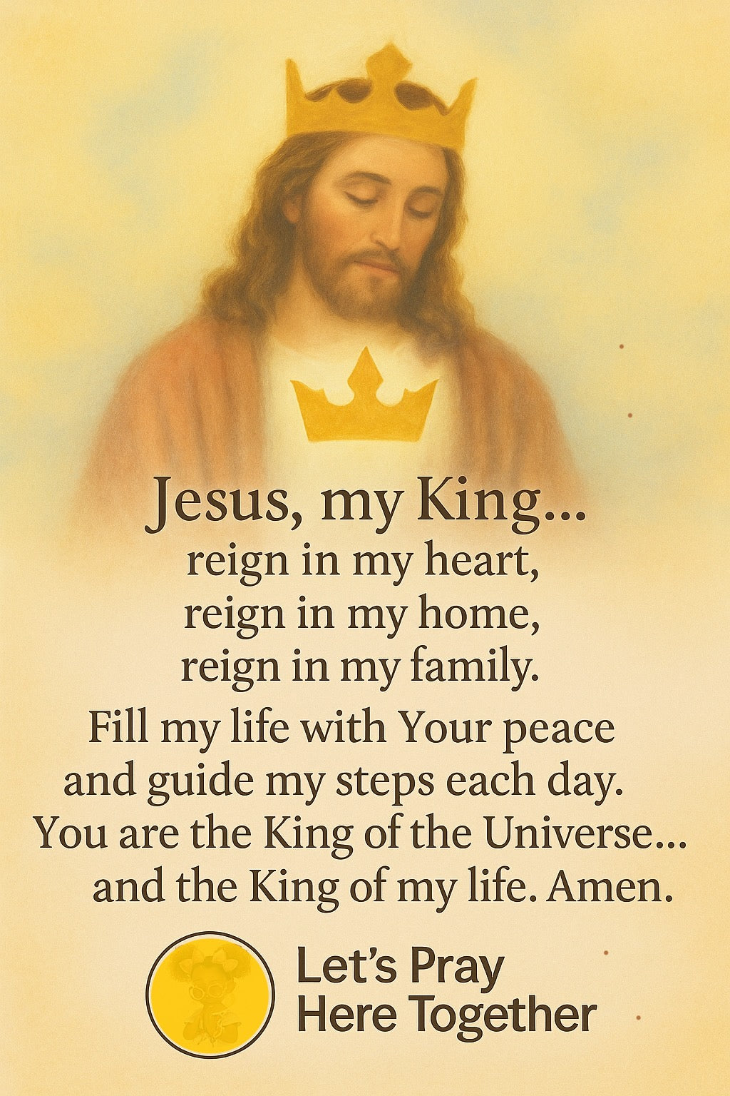 Printable: Christ the King Prayer – Jesus, My King (Instant Digital Download)